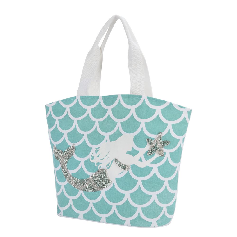 Handbags & Crossbody Mermaid Beach Tote Bag, Ocean. Picture 3