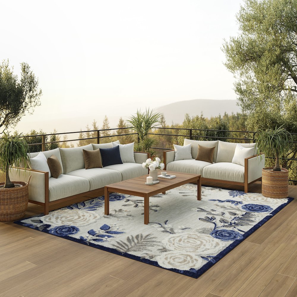 Contemporary Rectangle Area Rug, 6' x 9'. Picture 8