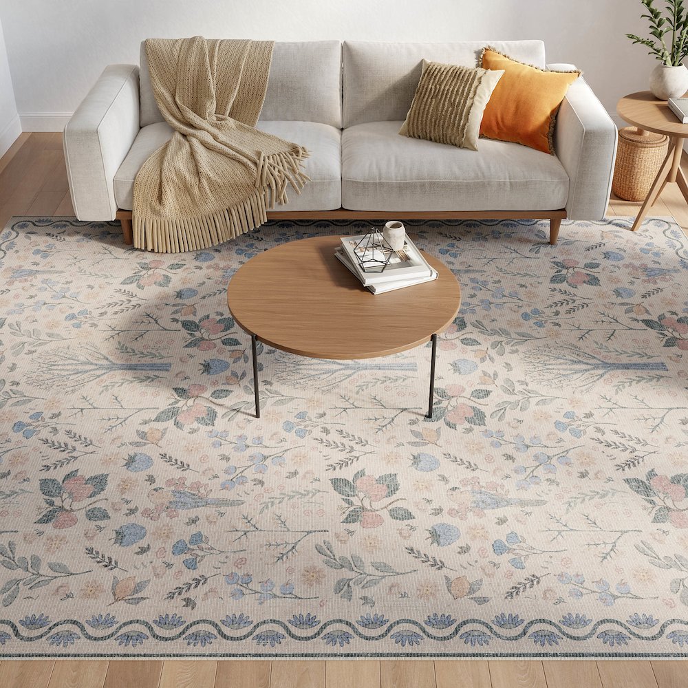 Nourison Home Botanical Washables Area Rug. Picture 9