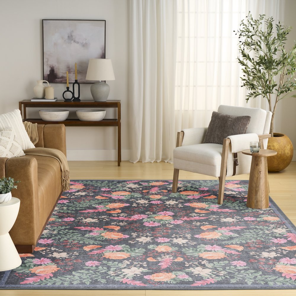 Nourison Home Botanical Washables Area Rug. Picture 9