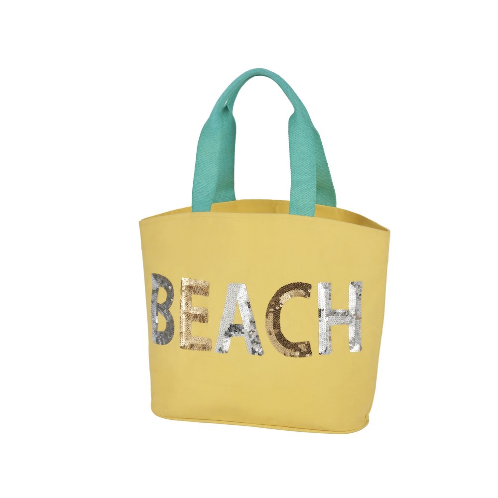 Handbags & Crossbody Sequin Beach, Yellow. Picture 3