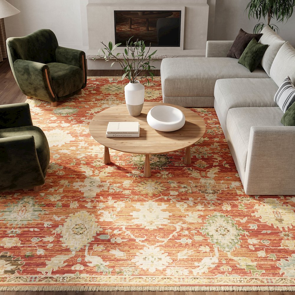 Nourison Home Antique Bloom Area Rug. Picture 9