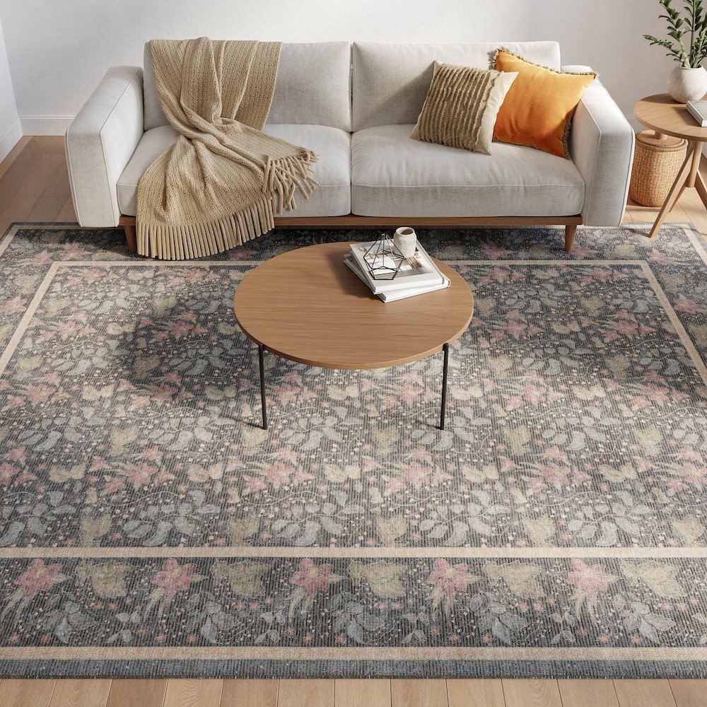 Nourison Home Botanical Washables Area Rug. Picture 9
