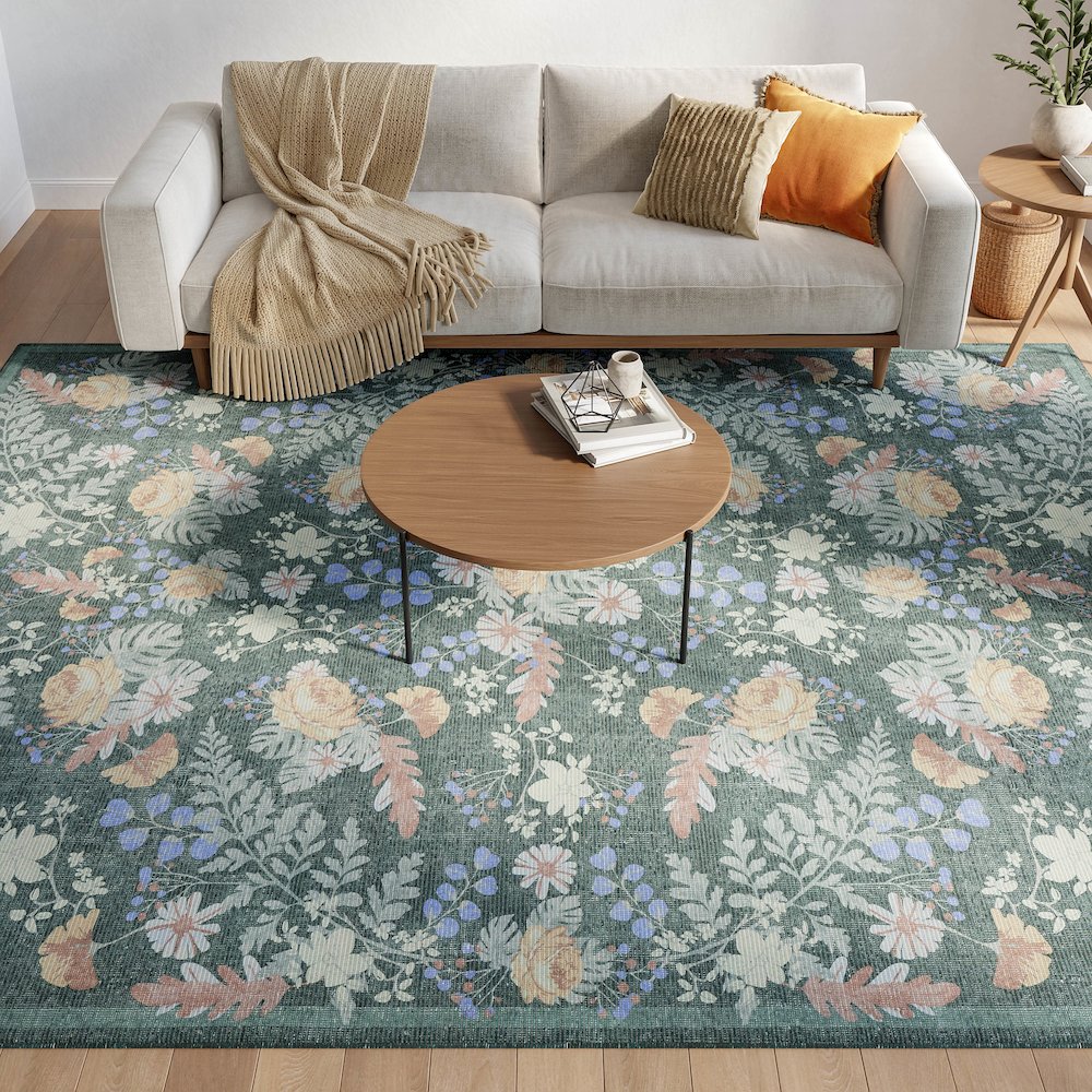 Nourison Home Botanical Washables Area Rug. Picture 9
