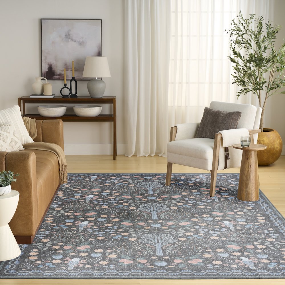 Nourison Home Botanical Washables Area Rug. Picture 9