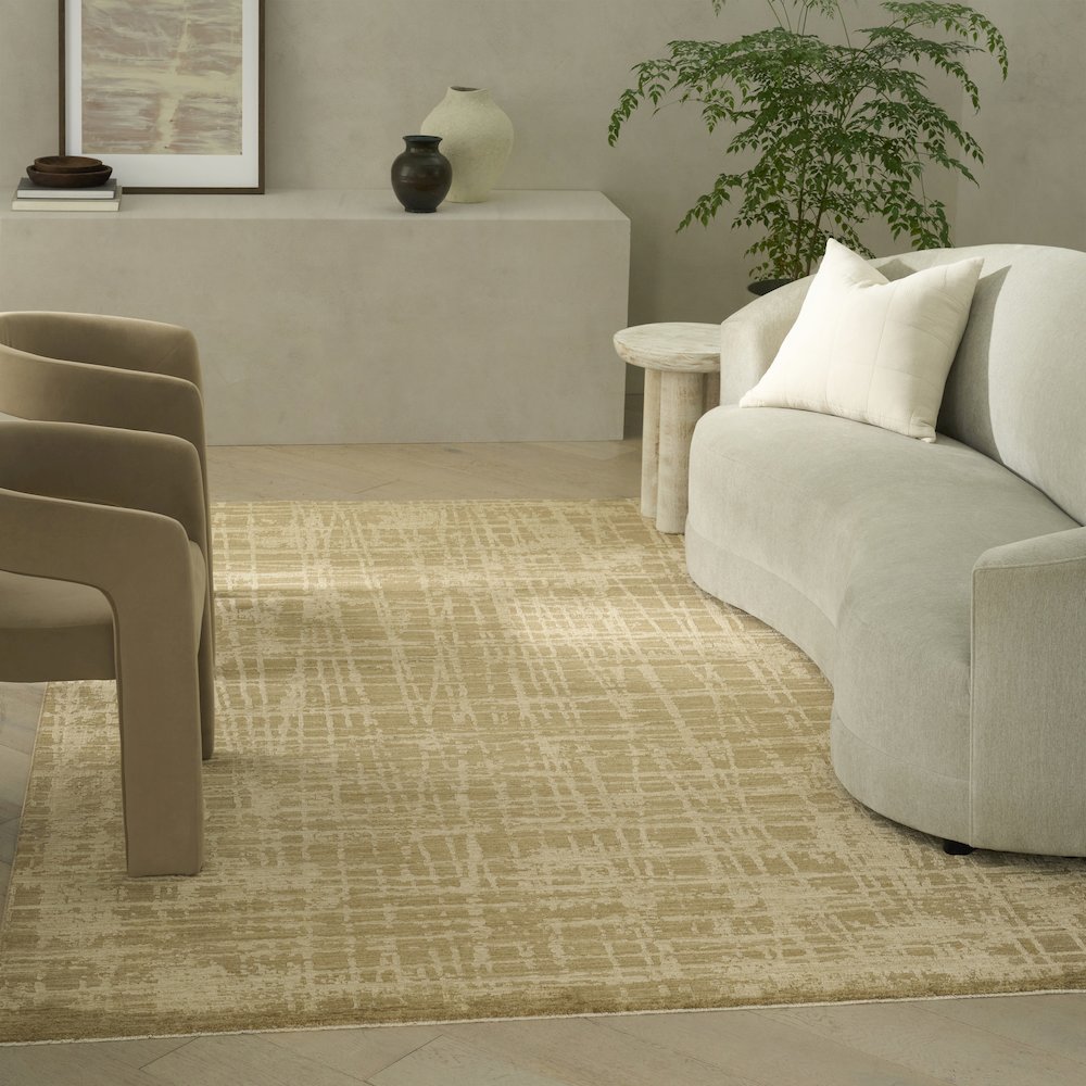 Latitude Area Rug, Taupe, 9' x 12'. Picture 2