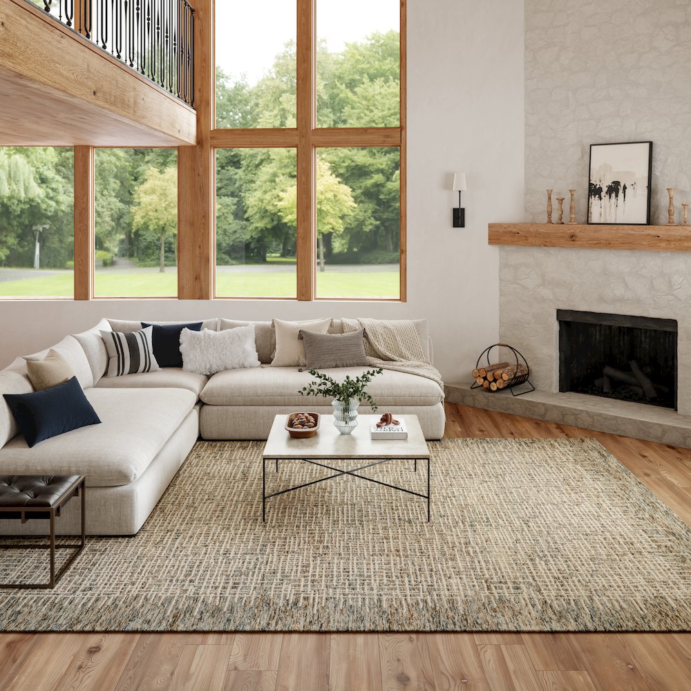 Rustic Rectangle Area Rug, 8' x 12'. Picture 7