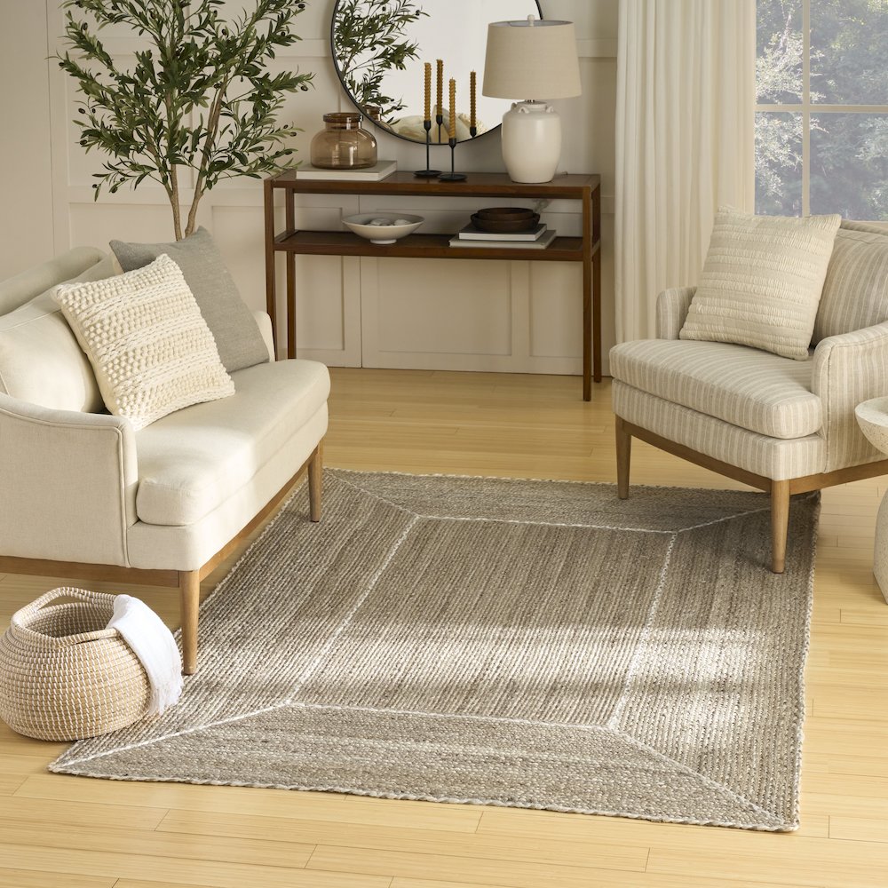 Nourison Home Terrazzo Jute Area Rug. Picture 2