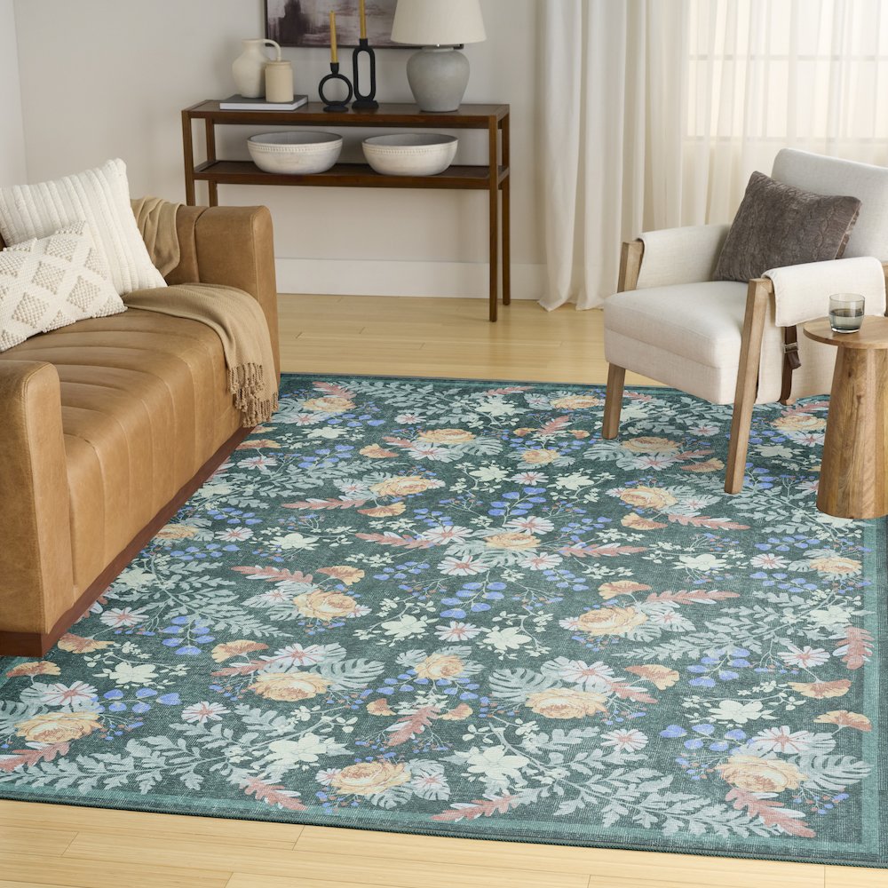 Nourison Home Botanical Washables Area Rug. Picture 2