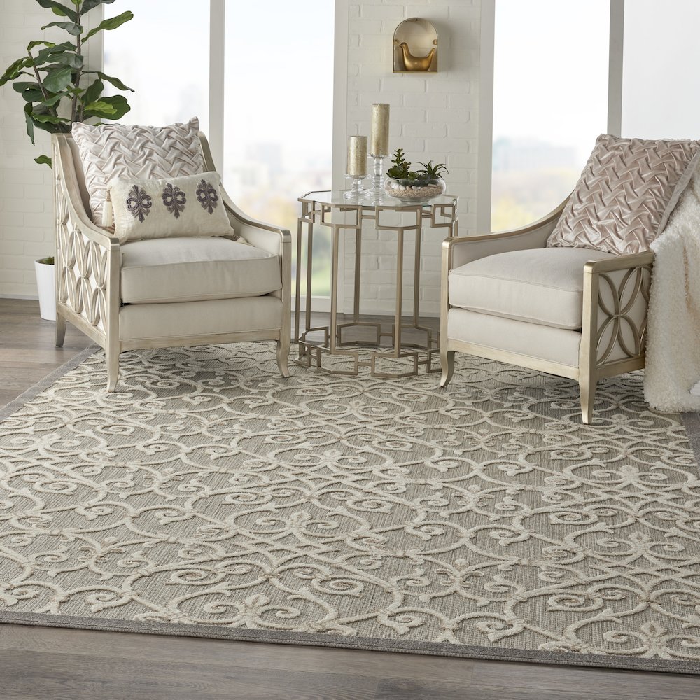 ALH21 Aloha Natural Area Rug- 9'6" x 13'. Picture 10