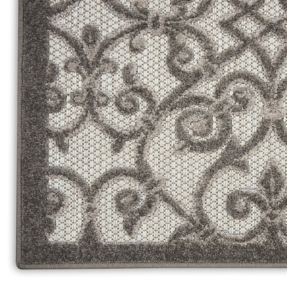 ALH21 Aloha Grey/Charcoal Area Rug- 7'10" x 10'6". Picture 6