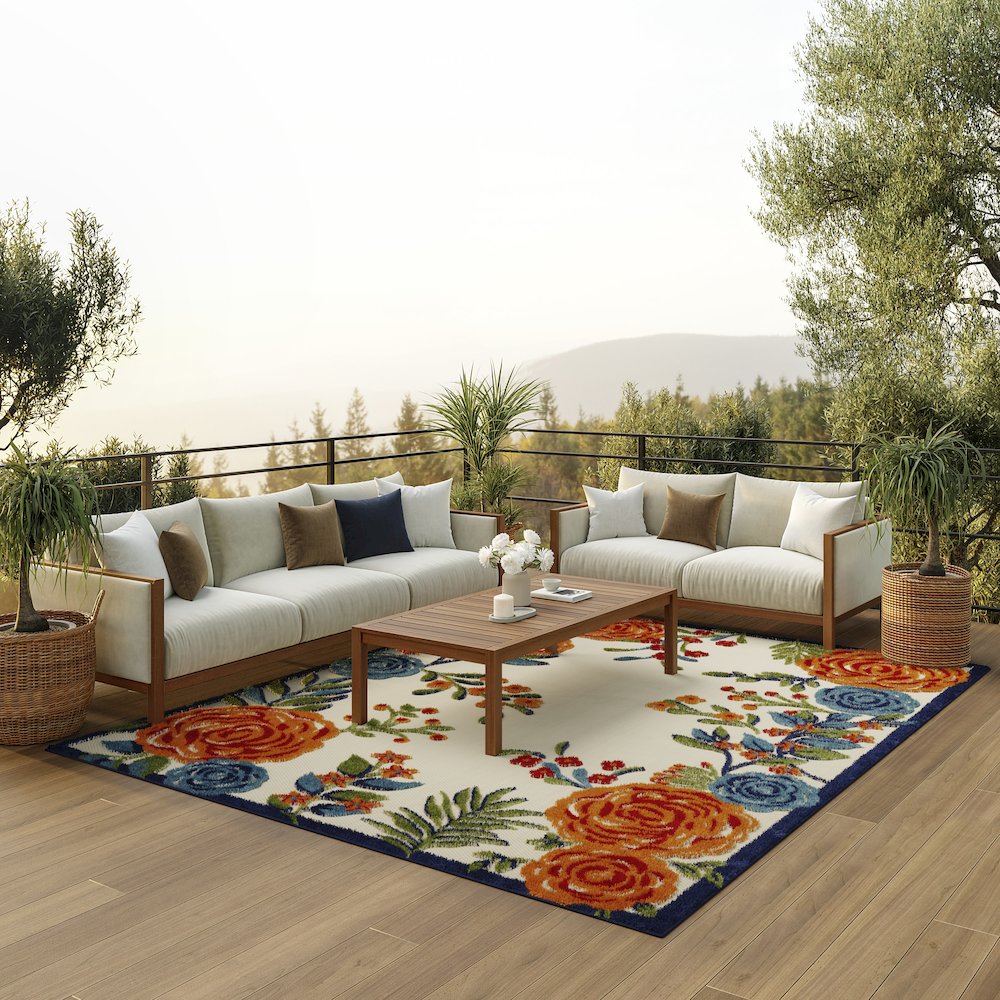 Contemporary Rectangle Area Rug, 6' x 9'. Picture 8