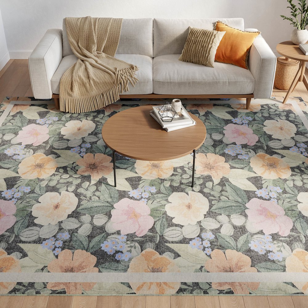 Nourison Home Botanical Washables Area Rug. Picture 9