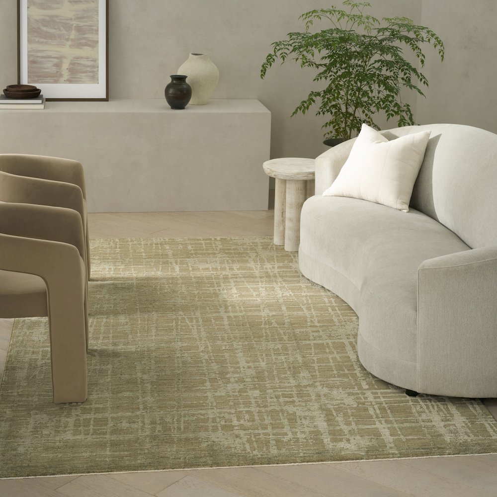 Latitude Area Rug, Green, 5' x 8'. Picture 2