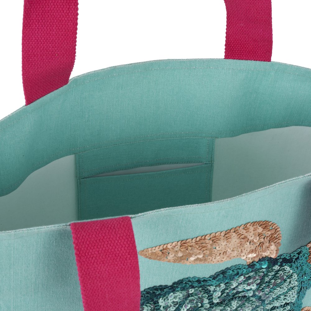 Handbags & Crossbody Sequin Sea Turtle, Turquoise. Picture 6