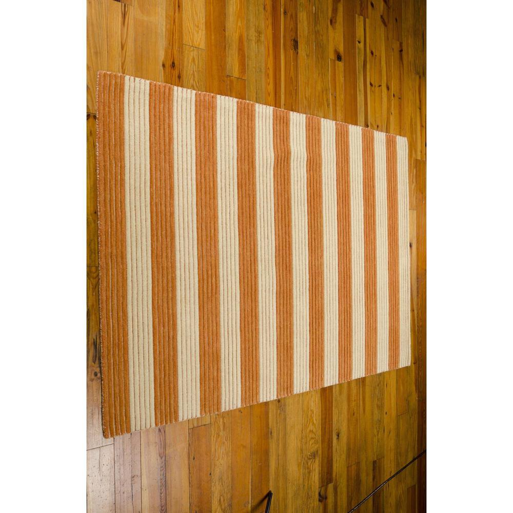 Bbl1 Ripple Rectangle Rug By, Pumpkin, 7'9" X 10'10". Picture 3