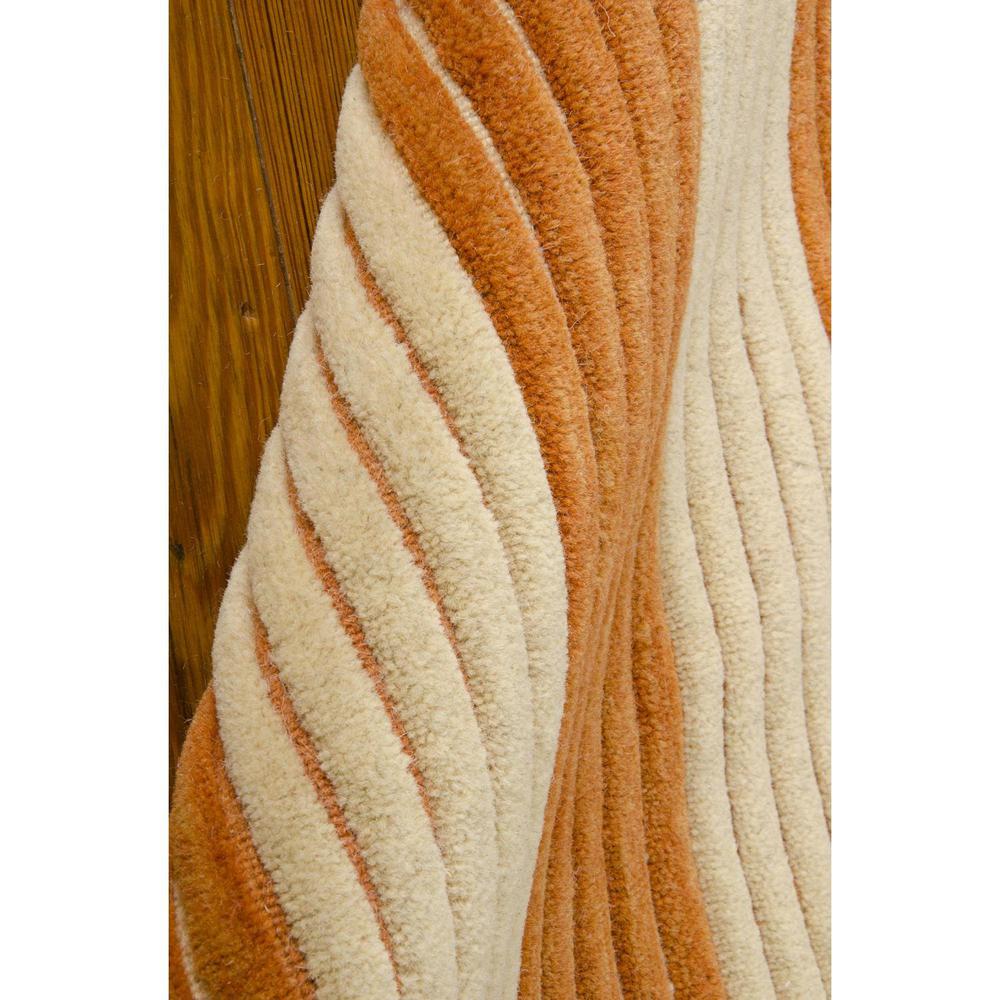 Bbl1 Ripple Rectangle Rug By, Pumpkin, 7'9" X 10'10". Picture 5