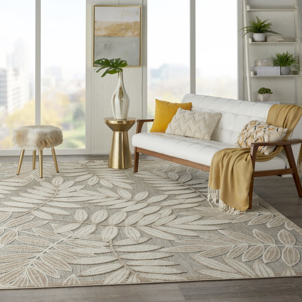 ALH18 Aloha Natural Area Rug- 9'6" x 13'. Picture 10