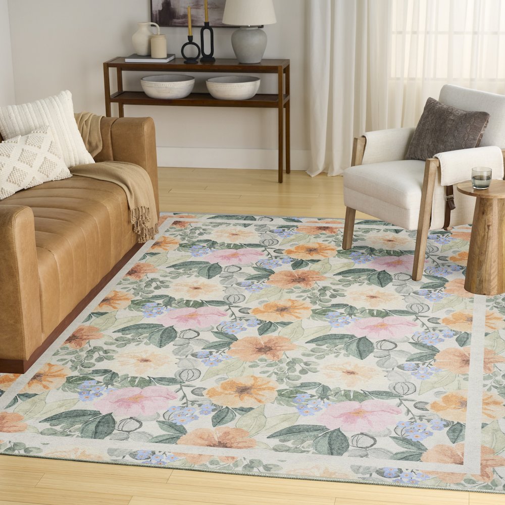 Nourison Home Botanical Washables Area Rug. Picture 2