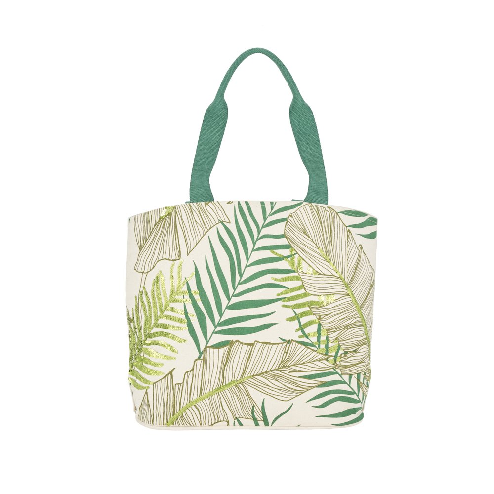 Handbags & Crossbody Palm Leaf, Green. Picture 1