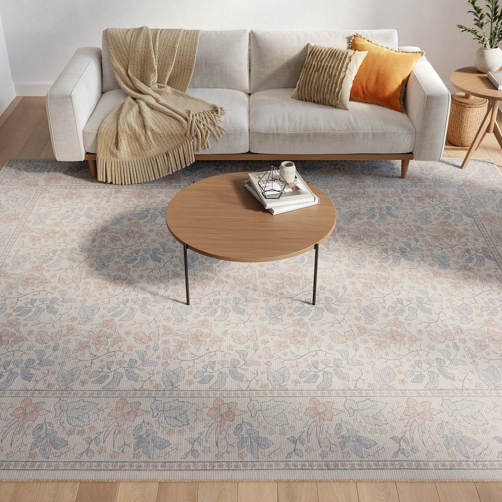 Nourison Home Botanical Washables Area Rug. Picture 9