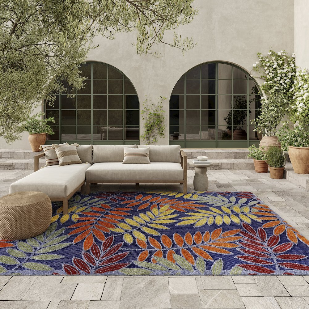 Outdoor Rectangle Area Rug, 6' x 9'. Picture 8