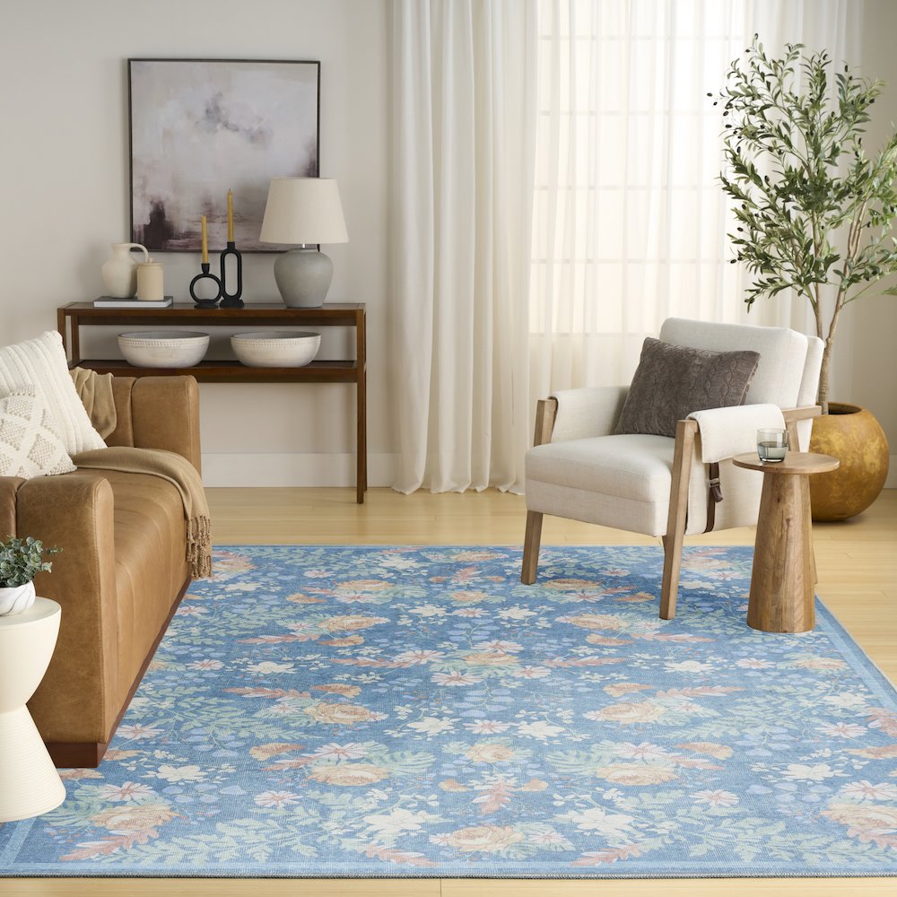 Nourison Home Botanical Washables Area Rug. Picture 9