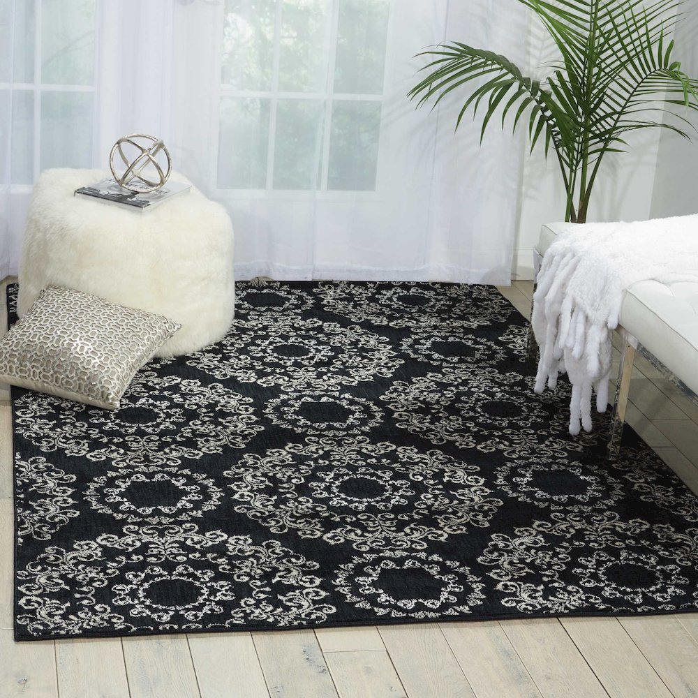 Tranquility Black Area Rug. Picture 1