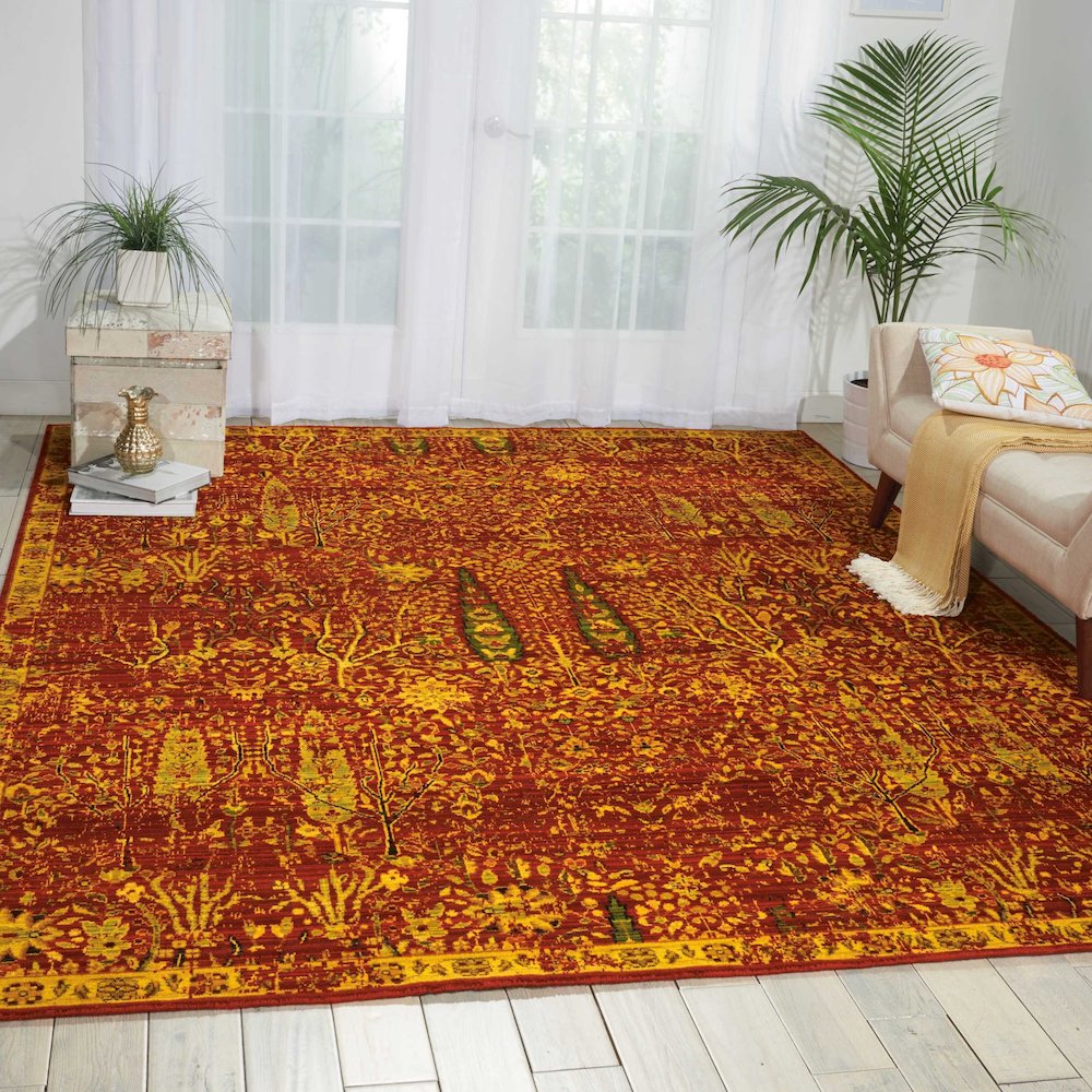Timeless Scarlet Area Rug. Picture 1