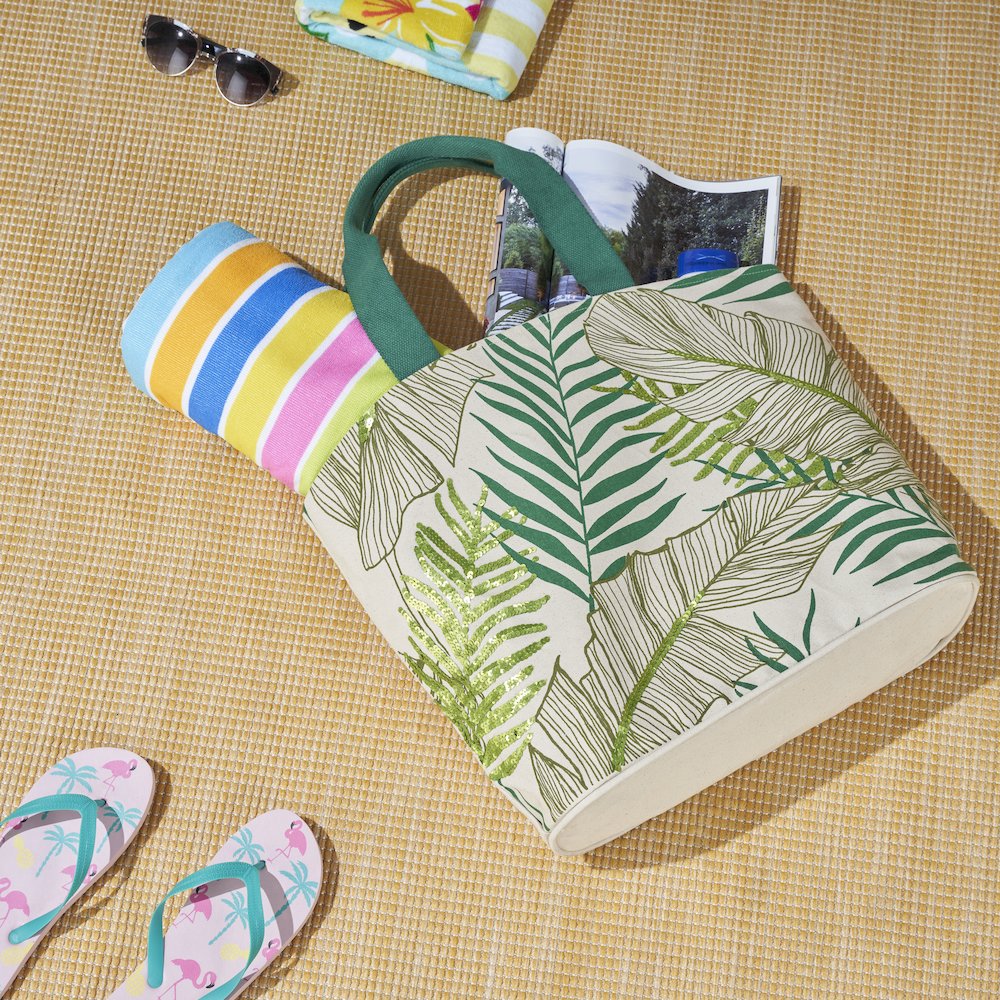 Handbags & Crossbody Palm Leaf, Green. Picture 8