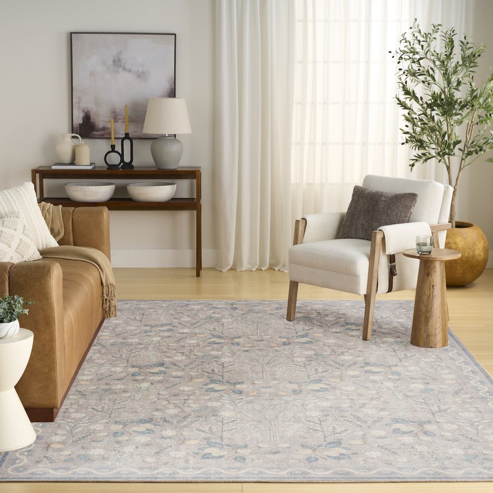 Nourison Home Botanical Washables Area Rug. Picture 9