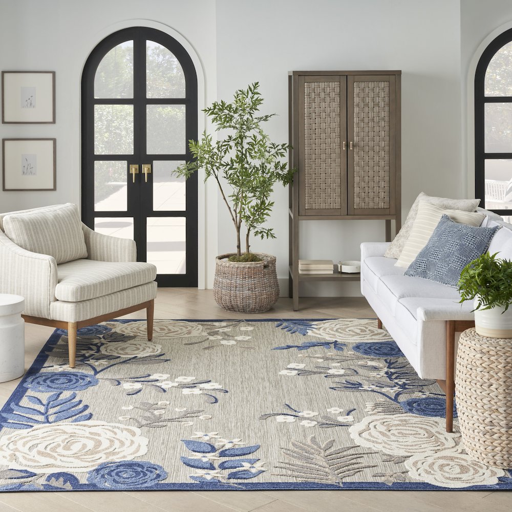Contemporary Rectangle Area Rug, 6' x 9'. Picture 10