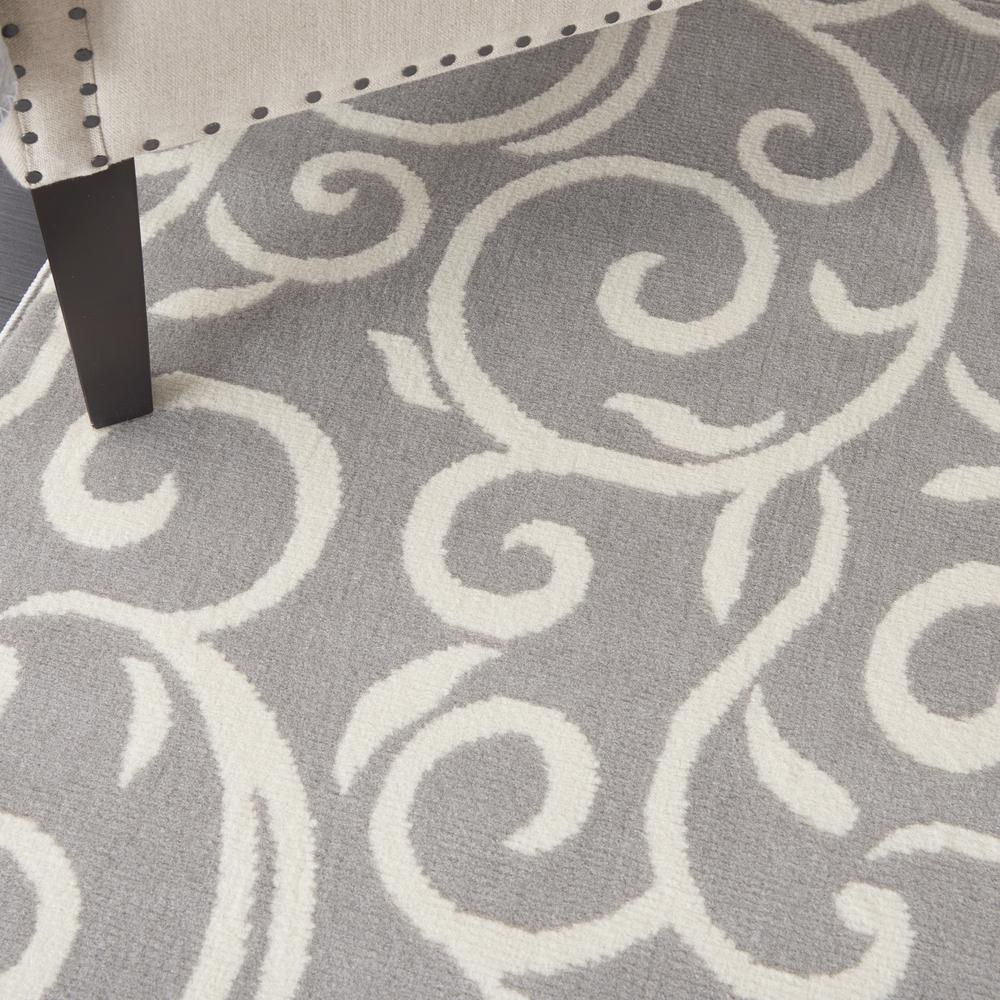 Grafix Area Rug, Grey, 6' x 9'. Picture 5