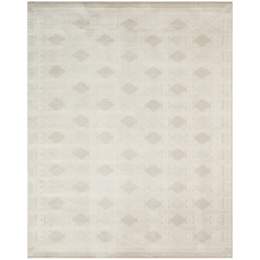 Nordic 8' x 10' Ivory Beige Modern Indoor Rug. Picture 1