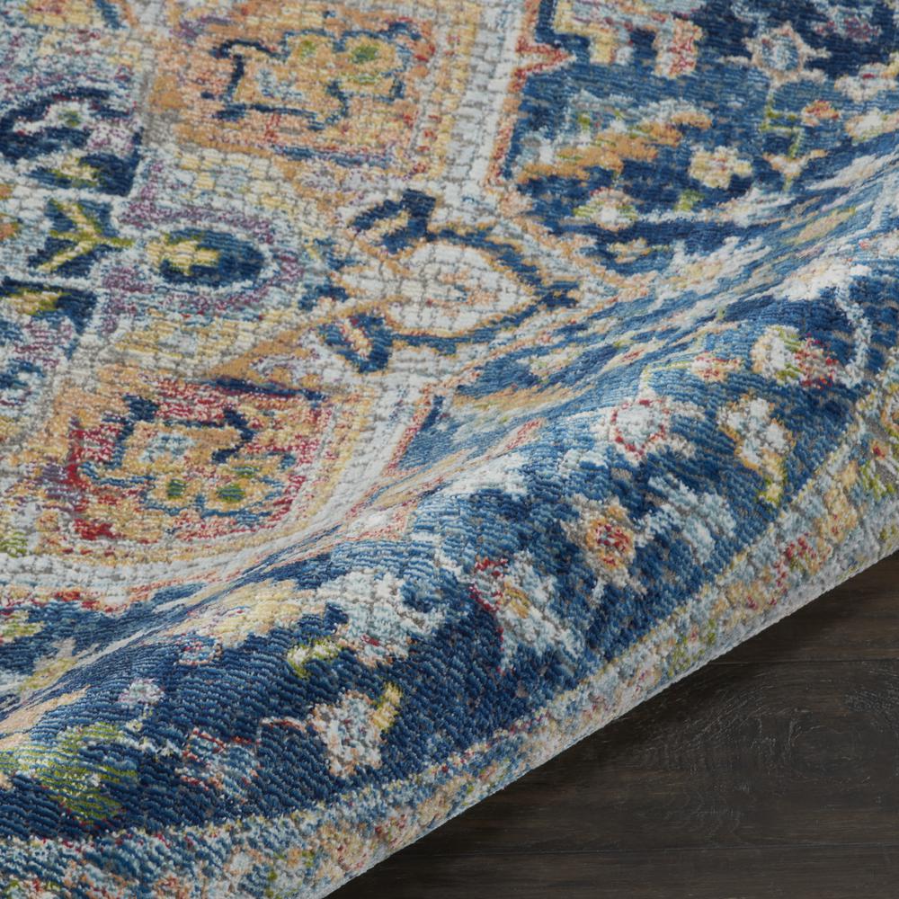 Vintage Round Area Rug, 4' x Round. Picture 7
