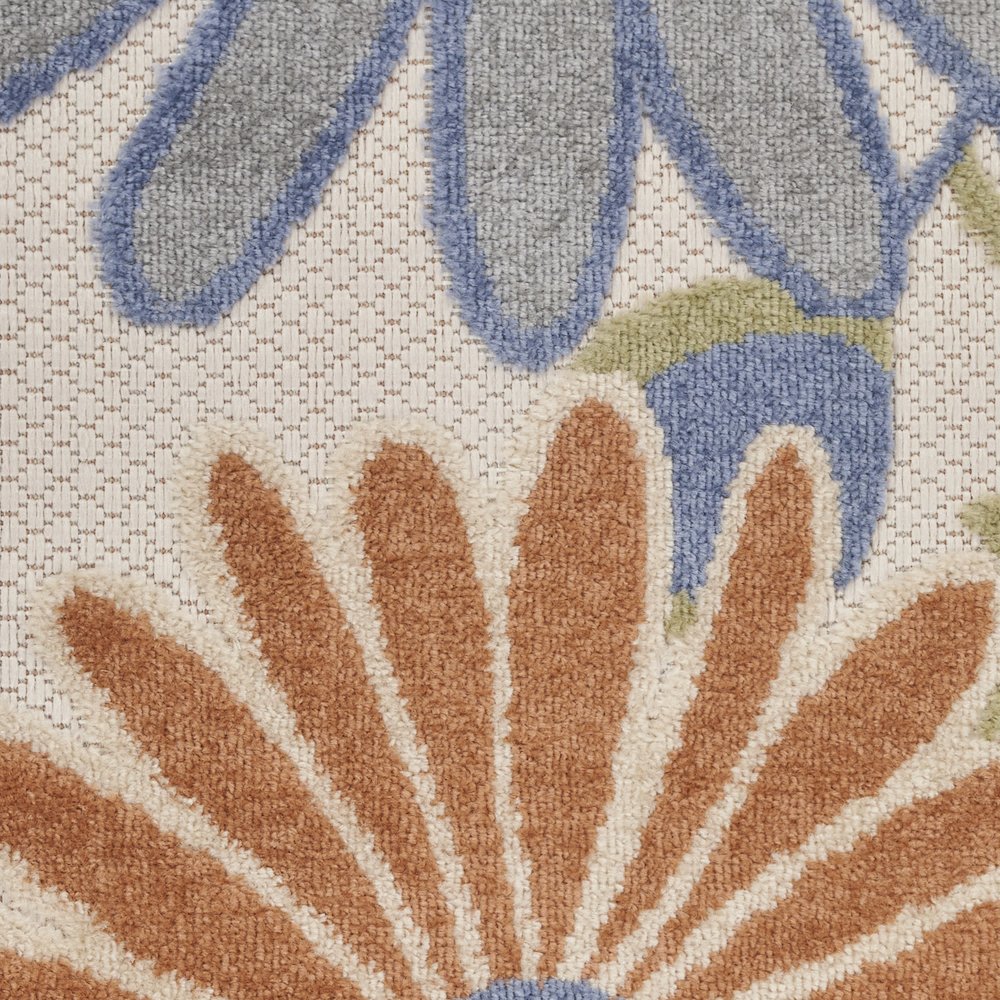 Aloha 2'3" x 8' Beige Multicolor Contemporary Rug. Picture 6
