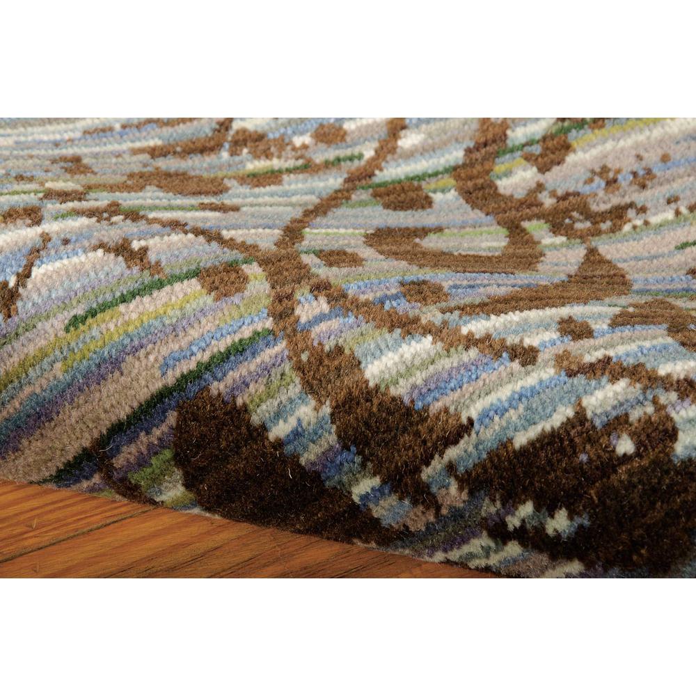 Rhapsody Area Rug, Blue/Moss, 5'6" x 8'. Picture 4
