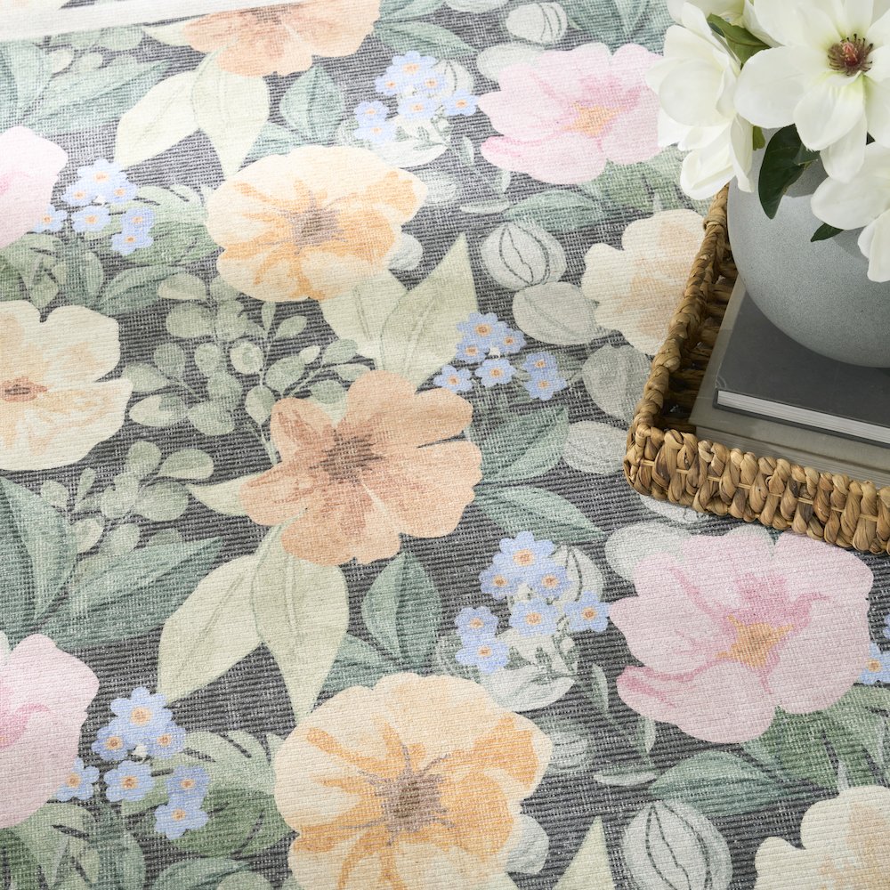 Nourison Home Botanical Washables Area Rug. Picture 8