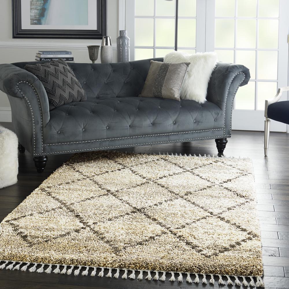 Nourison Home Scandinavian Shag Area Rug. Picture 9
