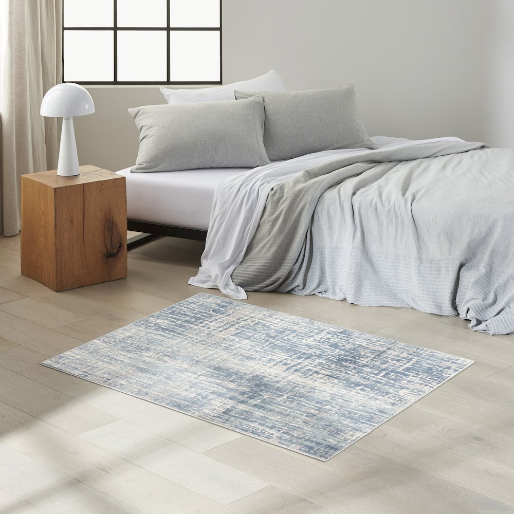 Calvin Klein CK005 Enchanting 2' x 3' Seaglass Ivory Modern Indoor Rug. Picture 2