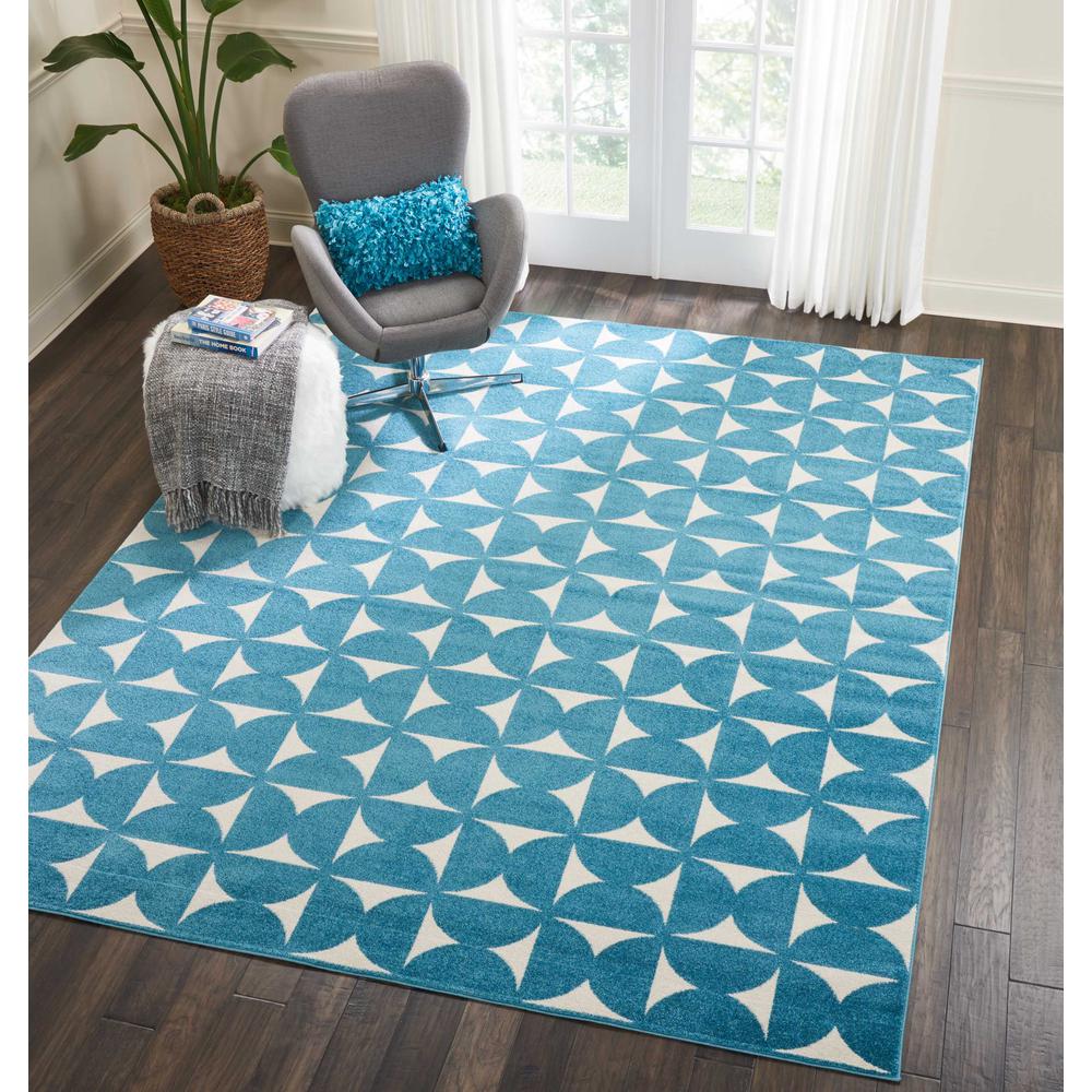 Nourison Harper Blue Kids Area Rug. Picture 2