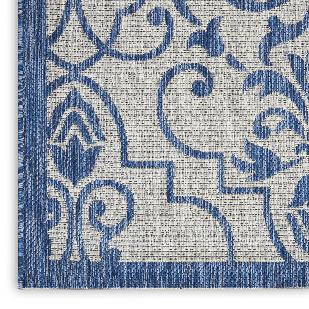 GRD04 Garden Party Ivory Blue Area Rug- 6' x 9'. Picture 5