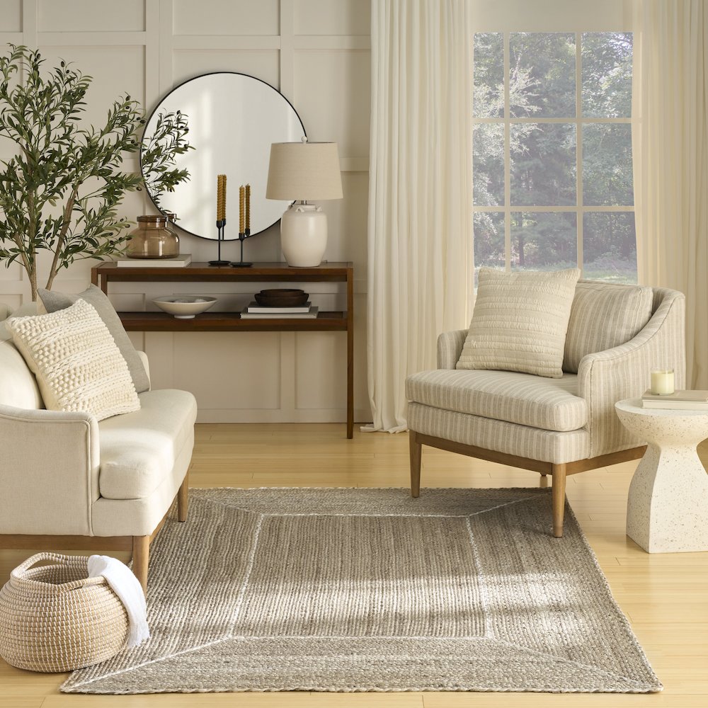 Nourison Home Terrazzo Jute Area Rug. Picture 9