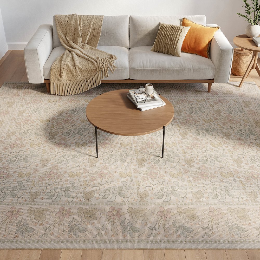 Nourison Home Botanical Washables Area Rug. Picture 9
