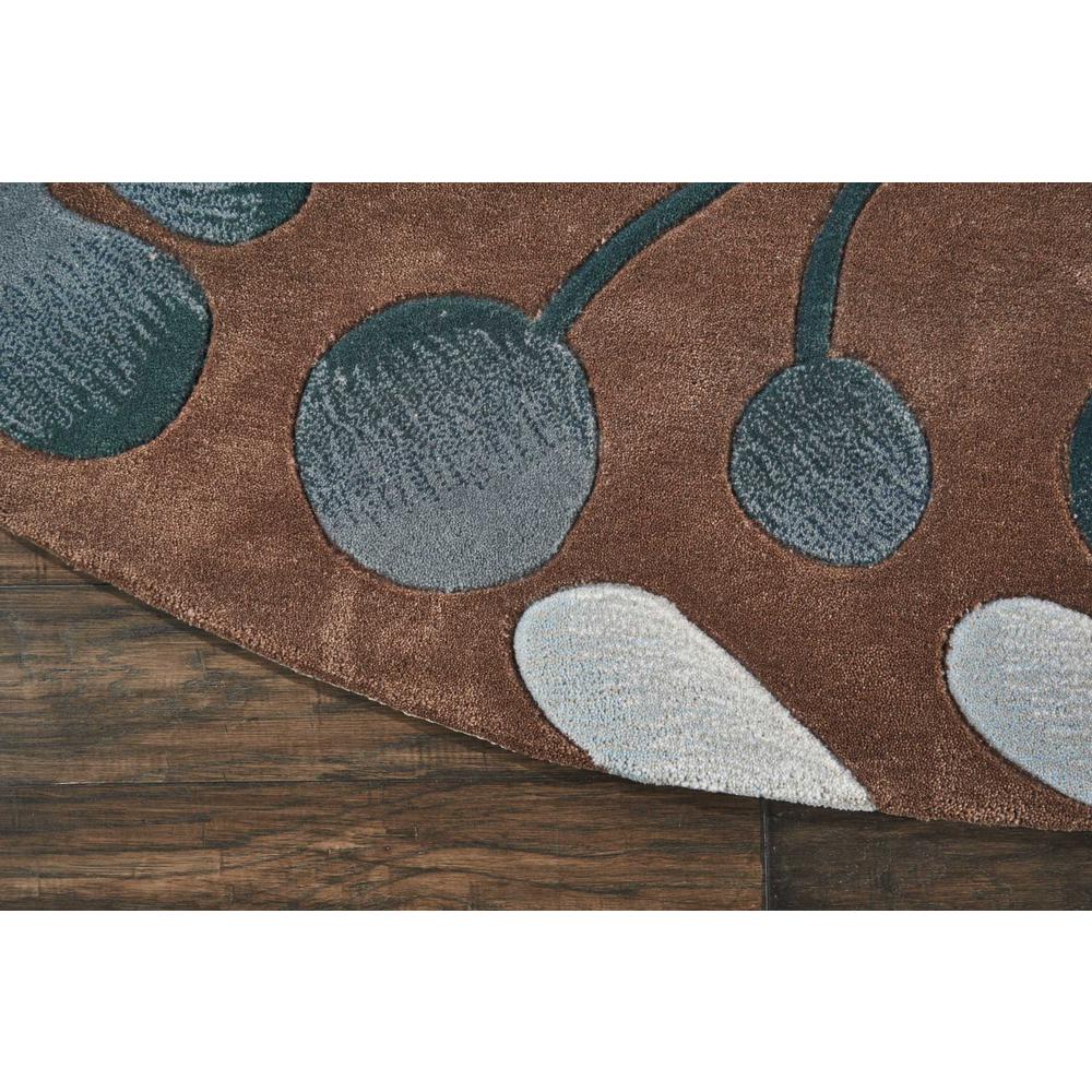 Contemporary Round Area Rug, 8' x Round. Picture 3