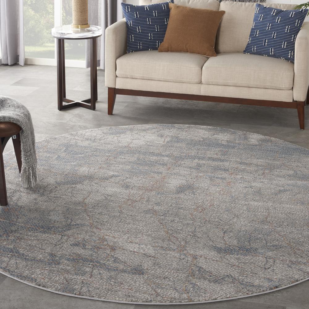 Modern Round Area Rug, 5' x Round. Picture 2