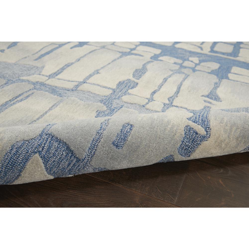 Symmetry Area Rug, Blue/Grey, 5'3" X 7'9". Picture 7