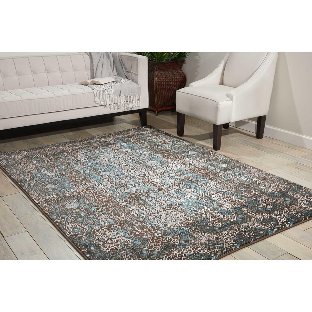 Karma Area Rug, Blue, 3'9" x 5'9". Picture 2