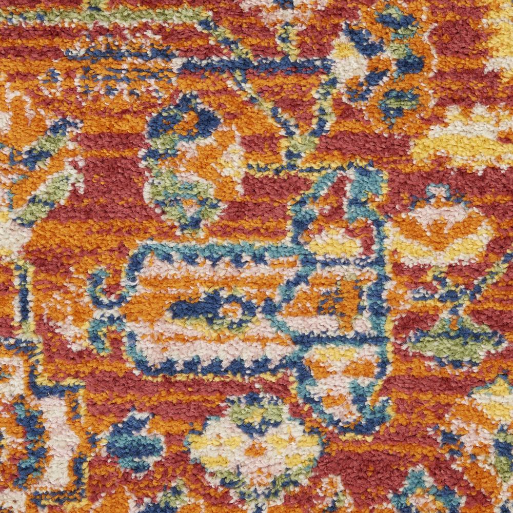 ALR04 Allur Red Multicolor Area Rug- 5'3" x 7'3". Picture 6