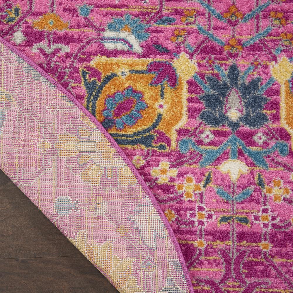 Bohemian Round Area Rug, 5' x Round. Picture 3